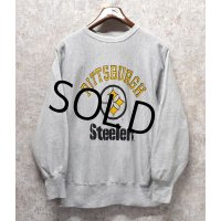 【USA製】ビンテージ【チャンピオン】【リバースウィーブ】【グレー】【Pittsburgh steelers】【スウェット】【サイズＬ】 