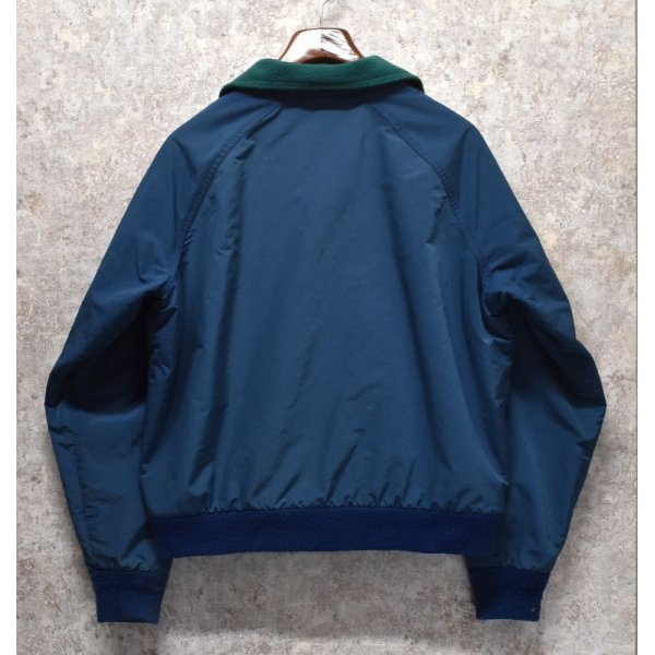 画像4: 80’s【USA製】ビンテージ【Woolrich】ウールリッチ【紺x緑】【フリース裏地】【ナイロンブルゾン】【レディースＬ】 