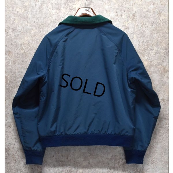 画像4: 80’s【USA製】ビンテージ【Woolrich】ウールリッチ【紺x緑】【フリース裏地】【ナイロンブルゾン】【レディースＬ】 