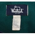 画像2: 80’s【USA製】ビンテージ【Woolrich】ウールリッチ【紺x緑】【フリース裏地】【ナイロンブルゾン】【レディースＬ】<br> (2)