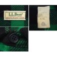 画像2: USA製【ビンテージ】【L.L.Bean 】【ＬＬビーン】【緑X黒】【バッファローチェック】【ウールシャツ】【サイズＬ】<br> (2)