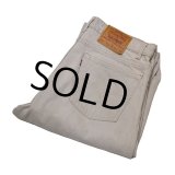 USA製【ビンテージ】【LEVI'S】【リーバイス】【５５０】【550】【ベージュグレー】【デニムパンツ】【36x34】 