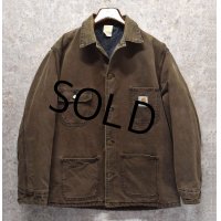 【ビンテージ】【Carhartt】【カーハート】【ブラウン】【ブランケット裏地付き】【ダック地ジャケット】【サイズ L】 