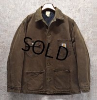 【ビンテージ】【Carhartt】【カーハート】【ブラウン】【ブランケット裏地付き】【ダック地ジャケット】【サイズ L】 