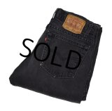 【ビンテージ】【USA製】【LEVI'S】【リーバイス】５１２【512】【黒】【デニムパンツ】【32ｘ34】 