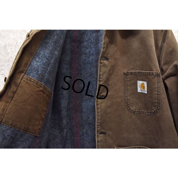 画像4: 【ビンテージ】【Carhartt】【カーハート】【ブラウン】【ブランケット裏地付き】【ダック地ジャケット】【サイズ L】 