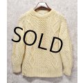 アイルランド製【A Heron Garment】【ア ヘロン ガーメント】【生成り】【アランセーター】 