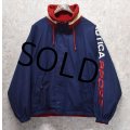 【ビンテージ】【nautica】【オールドノーティカ】【紺×赤】リバーシブル【ブルゾン】【サイズＬ】 