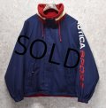 【ビンテージ】【nautica】【オールドノーティカ】【紺×赤】リバーシブル【ブルゾン】【サイズＬ】 