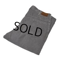 【ビンテージ】【USA製】【L.L.Bean】ＬＬビーン【グレー】【コーデュロイパンツ】【35X32】 
