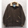【ビンテージ】【Columbia】コロンビア【ハンティングジャケット】茶×レザートリム 【サイズL】  