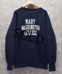 【USA製】ビンテージ【チャンピオン】【リバースウィーブ】【紺】【Mary Washington College】【スウェット】【サイズXＬ】 