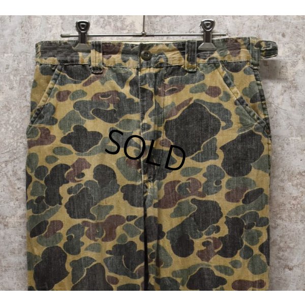 画像6: 80's【ビンテージ】【フロッグスキン】【迷彩】カモフラ【ベイカーパンツ】【W30程度】