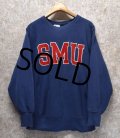 【USA製】ビンテージ【champion】【チャンピオン】【リバースウィーブ】【紺】【SMU】サザンメソジスト大学【カレッジプリント】【スウェット】【サイズＬ】 