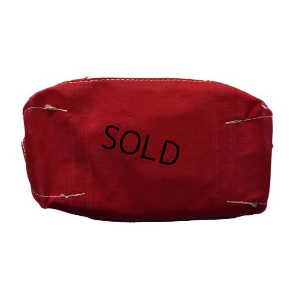 画像7: 【ビンテージ】【L.L.bean】【エルエルビーン】白ｘ赤【耳付き】【イチゴプリント】【トートバッグ】 