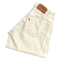 【ビンテージ】【USA製】【LEVI'S】【リーバイス５０１】501【デニムパンツ】白【29x34】 