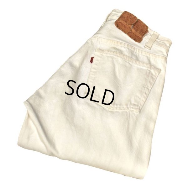 画像1: 【ビンテージ】【USA製】【LEVI'S】【リーバイス５０１】501【デニムパンツ】白【29x34】 