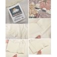 画像2: 90's【USA製】【ビンテージ】COTTON DELUXE【落ち葉プリント】【ロンT】オフホワイト【サイズL】<br> (2)