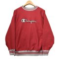 90’s【USA製】ビンテージ【チャンピオン】【Champion】【リバースウィーブ】【赤】【ロゴスウェット】【リンガースウェット】【サイズＬ】 