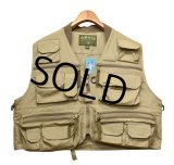 【ビンテージ】【ORVIS】【オービス】【フィッシングベスト】【ハンティングベスト】ベージュ【サイズＬ】 
