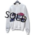 90’s【USA製】ビンテージ【PLATINUM SWEATS】【白】【クラッシックカー】車プリント スウェット【サイズXL】 