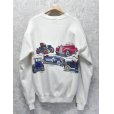 画像3: 90’s【USA製】ビンテージ【PLATINUM SWEATS】【白】【クラッシックカー】車プリント スウェット【サイズXL】<br> (3)