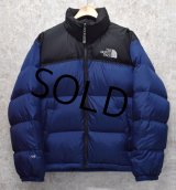 ノースフェイス【THE NORTH FACE】【ヌプシダウンジャケット】【ヌプシ700】【黒×紺】【サイズM】 