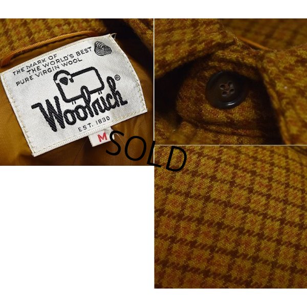 画像2: ~80's【USA製】【ビンテージ】【ウールリッチ】【Woolrich】【チェック柄】【ウールジャケット】からし色【サイズＭ】 