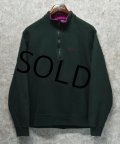 90's【USA製】ビンテージ【チャンピオン】【Champion】【ハーフジップ】【襟付きスウェット】【緑×紫】【サイズXL】 