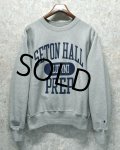 【程度良好】【Champion】【チャンピオン】【リバースウィーブ】【SETON HALL ALUMNI PREP】【グレー4】【スウェット】【サイズM】