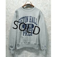 【程度良好】【Champion】【チャンピオン】【リバースウィーブ】【SETON HALL ALUMNI PREP】【グレー4】【スウェット】【サイズM】