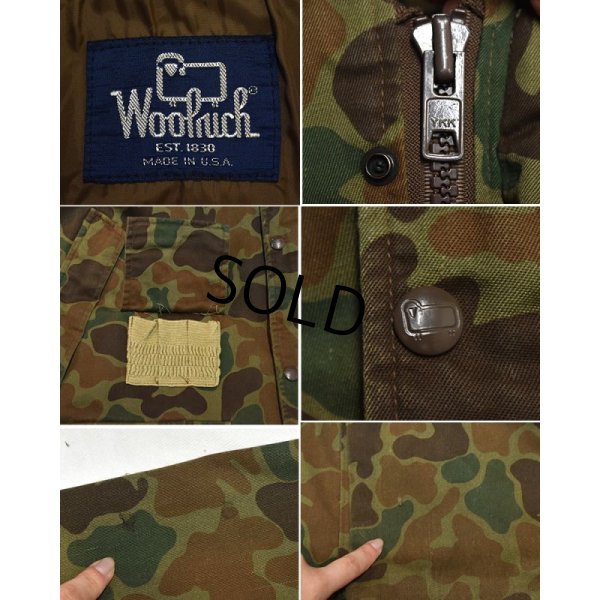 画像2: ~80's【USA製】【ビンテージ】【ウールリッチ】【Woolrich】ダックハンター【カモフラ】【ハンティングジャケット】【サイズＭ程度】 