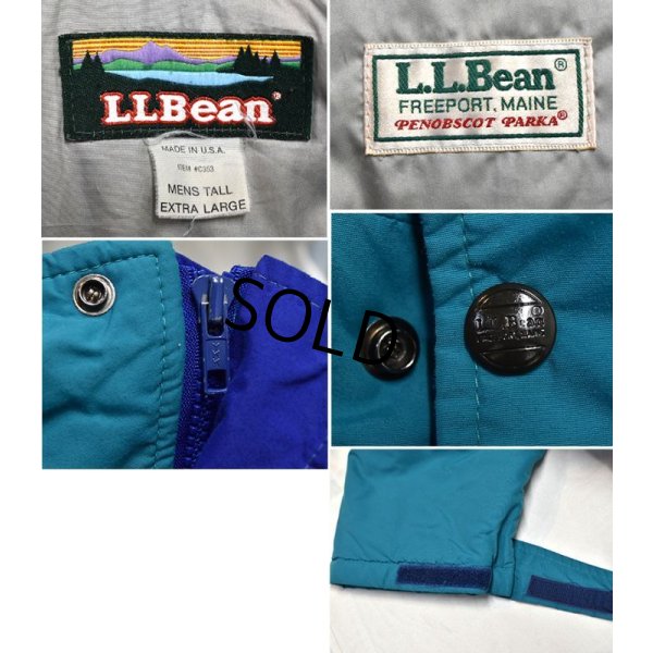 画像2: 80's【USA製】【ビンテージ】【ＬＬビーン】【L.L.bean】【ターコイズ】ペノブスコットパーカー【PENOBSCOT PARKA】【マウンテンパーカー】【中綿入りジャケット】【サイズＸＬ】 