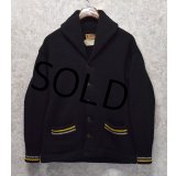 【ビンテージ】【40's】【米軍】USMA カデットカーディガン ショールカラーカーディガン 【サイズM程度】 