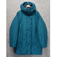 80's【USA製】【ビンテージ】【ＬＬビーン】【L.L.bean】【ターコイズ】ペノブスコットパーカー【PENOBSCOT PARKA】【マウンテンパーカー】【中綿入りジャケット】【サイズＸＬ】 