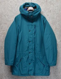 80's【USA製】【ビンテージ】【ＬＬビーン】【L.L.bean】【ターコイズ】ペノブスコットパーカー【PENOBSCOT PARKA】【マウンテンパーカー】【中綿入りジャケット】【サイズＸＬ】 