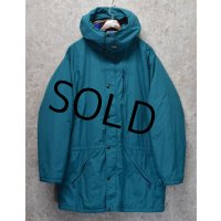80's【USA製】【ビンテージ】【ＬＬビーン】【L.L.bean】【ターコイズ】ペノブスコットパーカー【PENOBSCOT PARKA】【マウンテンパーカー】【中綿入りジャケット】【サイズＸＬ】 