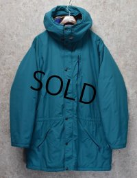 80's【USA製】【ビンテージ】【ＬＬビーン】【L.L.bean】【ターコイズ】ペノブスコットパーカー【PENOBSCOT PARKA】【マウンテンパーカー】【中綿入りジャケット】【サイズＸＬ】 