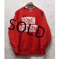 90's【USA製】ビンテージ【チャンピオン】【Champion】【リバースウィーブ】【ボストン大学】【Boston University】【カレッジスウェット】【赤】【サイズXL】 