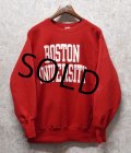 90's【USA製】ビンテージ【チャンピオン】【Champion】【リバースウィーブ】【ボストン大学】【Boston University】【カレッジスウェット】【赤】【サイズXL】 