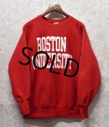 90's【USA製】ビンテージ【チャンピオン】【Champion】【リバースウィーブ】【ボストン大学】【Boston University】【カレッジスウェット】【赤】【サイズXL】 