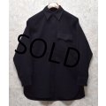 40's 【ビンテージ】米軍実物 U.S.NAVY 片ポケット【CPOシャツ】【サイズS〜M程度】 