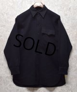 40's 【ビンテージ】米軍実物 U.S.NAVY 片ポケット【CPOシャツ】【サイズS〜M程度】 