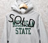 90's【USA製】【ビンテージ】【チャンピオン】【Champion】【リバースウィーブパーカー】【MICHIGAN STATE】ミシガン州【サイズXXL】 