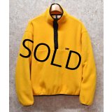 90's【USA製】【ビンテージ】【WOOLRICH】【ウールリッチ】【フリーススナップT】【黄色×黒】【サイズM】 