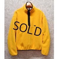 90's【USA製】【ビンテージ】【WOOLRICH】【ウールリッチ】【フリーススナップT】【黄色×黒】【サイズM】 