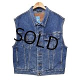 【90's】【ビンテージ】【USA製】リーバイス【LEVI'S】【70595-4891】デカパッチ【デニムベスト】【サイズL】 