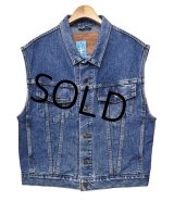 【90's】【ビンテージ】【USA製】リーバイス【LEVI'S】【70595-4891】デカパッチ【デニムベスト】【サイズL】 