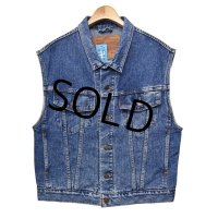 【90's】【ビンテージ】【USA製】リーバイス【LEVI'S】【70595-4891】デカパッチ【デニムベスト】【サイズL】 