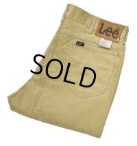 【USA製】【デッドストック】【Lee】【リー】【ブーツカット】【ライトブラウン】【コーデュロイパンツ】【36ｘ30】 